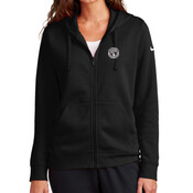 NKFD9890  Nike Women's Club Fleece Sleeve Swoosh Full-Zip Hoodie